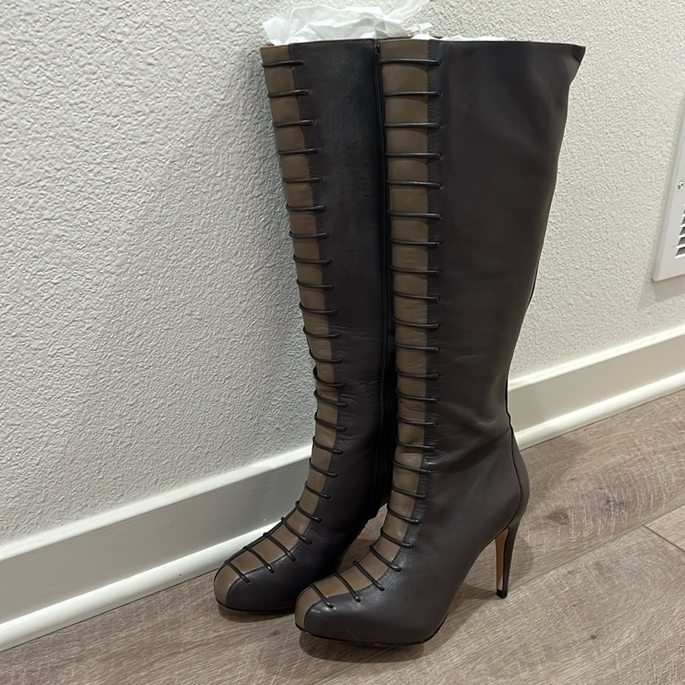 Cole Haan Gray Heeled Boots
